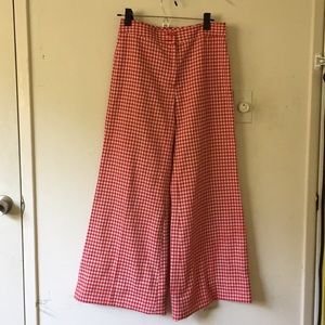 Cortty Brand- Red picnic Bell Bottoms 90s piece